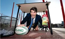  ??  ?? Breakfast club: Two-time Lions tourist Donncha O’Callaghan was in Dublin last week to promote a campaign under the #officeoats hashtag for workers to eat Flahavan’s Oats