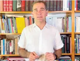  ?? ?? DIÁLOGO.
Lorenzo Córdova, presidente del INE, en su mensaje dominical.