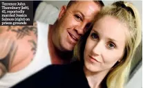  ??  ?? Terrence John Thornbury (left), 41, reportedly married Jessica Salmon (right) on prison grounds