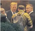  ?? REUTERS ?? Republican presidenti­al candidate and former US President Donald Trump greets Polish President Andrzej Duda at Trump Tower in New York, US, on Wednesday.