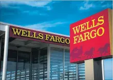  ?? CHRISTOPHE­R DILTS BLOOMBERG ?? The probe only adds to the problems at Wells Fargo, which had a sales scandal in its consumer bank two years ago.