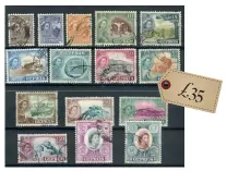  ?? ?? ‘QEII 1955-60 definitive set of 15 fine used’ offered by ebay dealer rainyday12 for £35 (shipping £1.30)