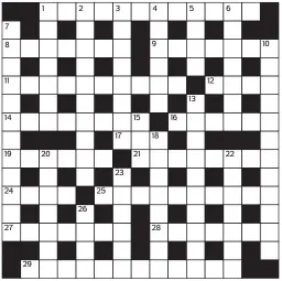  ??  ?? No. 15,849 PRIZES of £20 will be awarded to the senders of the first three correct solutions checked. Solutions to: Daily Mail Prize Crossword No. 15,849, PO Box 3451, Norwich, NR7 7NR. Entries may be submitted by second-class post. Envelopes must be...