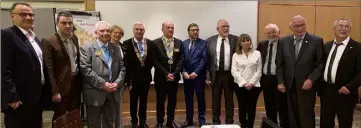  ?? (Photos J. D.) ?? Les rotariens de La Seyne/Saint-Mandrier, avec leur président, Jean-Jacques Basile, ont reçu le Gouverneur.