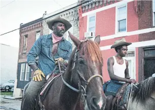  ?? TIFF ?? “Concrete Cowboy” by Ricky Staub and starring Idris Elba, left, Caleb McLaughlin, Jharrel Jerome and Lorraine Toussaint, is one film to screen at TIFF this year using social distancing rules.