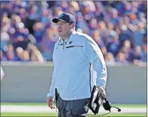  ?? [PHOTO PROVIDED BY KANSAS STATE ATHLETICS] ?? New Oklahoma State offensive line coach Charlie Dickey spent the last 10 seasons working for Bill Snyder at Kansas State.