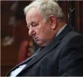  ??  ?? Lord Faulkes drops off for a snooze