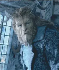  ??  ?? NEW LOOK. Dan Stevens as Beast can be charming.