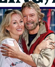  ??  ?? Shock: I’m a Celebrity star Noel Edmonds and wife Liz