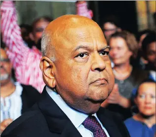  ?? Picture: DAVID RITCHIE ?? NO OVERSIGHT: Then finance minister Pravin Gordhan awarded the FIC director a R4m payout even though the director hasn’t shown an ability to stop the problem.