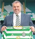  ?? ?? Ange on the day he was unveiled as Celtic manager in June last year