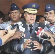  ?? LISTÍN DIARIO ?? Paso positivo. El mayor general Ney Aldrin Bautista Almonte instruyó sobre el desarrollo de una campaña institucio­nal para reorientar a los policías sobre el ejercicio de sus funciones.