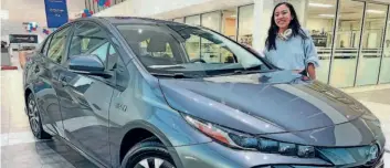  ?? MICHELLE SHEN/USA TODAY ?? The Toyota Prius Prime is a semi-electric vehicle.