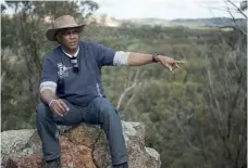  ??  ?? Oral McGuire, community leader, cultural burning practition­er and traditiona­l Ballardong Nyungar landholder and property manager at Avondale Park, near Beverley, Western Australia. Photo: GA Photos