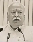  ?? RSS ?? RSS chief Mohan Bhagwat in New Delhi, ■September 18