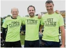  ??  ?? Martin Hogan, Doug Sadlier and Paul Hogan, Ballycloug­h