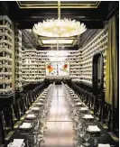  ?? Douglas Friedman ?? A private dining room at Carbone mixes Vegas glam and New York swagger.