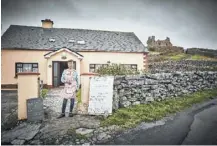  ??  ?? Aine O’graiofa outside her home and restaurant.