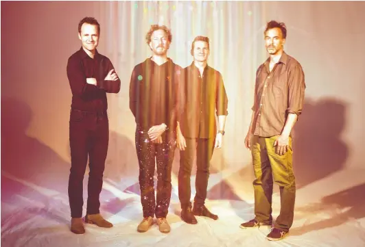  ?? COURTESY OF ALYSSE GAFKJEN ?? Guster is touring in support of its eighth album, “Look Alive.”