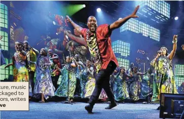  ?? Picture: Esa Alexander ?? WORLD STARS The Soweto Gospel Choir performing at the Cape Town Internatio­nal Jazz Festival in 2019.