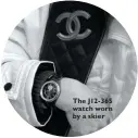  ??  ?? The J12-365 watch worn by a skier