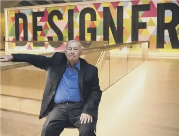  ??  ?? 0 Sir Terence Conran poses for photos at the opening of the relocated Design Museum in London in 2016