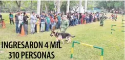  ??  ?? CON GRAN ÉXITO se realizó el paseo dominical en las instalacio­nes del 15 Batallón de Infantería de la Sedena en Tancol, en donde estuvieron más de cuatro mil personas.