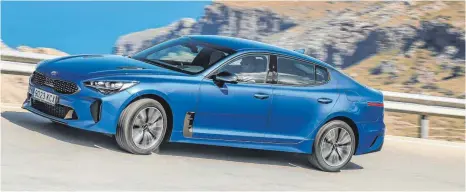  ?? FOTO: KIA ?? Ein Blickfang ist der Kia Stinger auf jeden Fall.