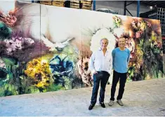  ??  ?? Ethereal images: Simon Schama with Cai Guo-qiang in ‘Civilisati­ons’