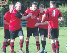  ?? ?? Union Rovers claimed a 7-6 penalty shoot-out win against Snainton