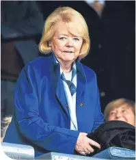  ??  ?? Hearts owner Ann Budge