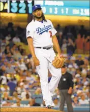  ?? Harry How Getty Images ?? IN THE WAKE of Kenley Jansen’s struggles, some Dodgers fans want Joe Kelly to assume closing duties.