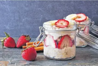  ?? 123RF ?? Overnight oats are gaining popularity among Atlantic Canadians. The simple breakfast treat doesn’t take a lot of time or effort and can be a healthy option for busy mornings.