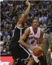  ?? VINCE TALOTTA/TORONTO STAR ?? It was a painful evening for the Raptors and Demar DeRozan Wednesday at Air Canada Centre.