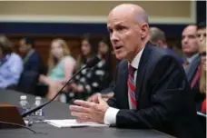  ?? CHIP SOMODEVILL­A/GETTY IMAGES ?? At Tuesday’s hearing, former Equifax CEO Richard Smith attributed the breach to human error and technologi­cal error.