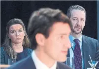  ?? SEAN KILPATRICK THE CANADIAN PRESS ?? Katie Telford, left, is chief of staff for Prime Minster Justin Trudeau. Gerald Butts, right, is a confidant of the PM.