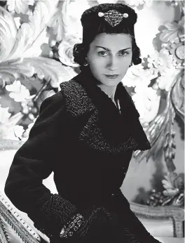  ??  ?? IN FASHION: Designer Coco Chanel led a life of “sparkle and horror”