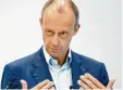  ?? Foto: dpa ?? Friedrich Merz sieht sich selbst als Lieb‰ ling der CDU‰Basis.