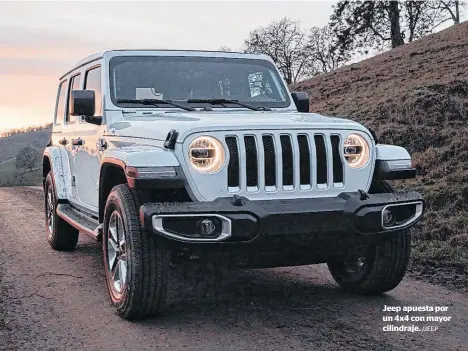  ?? /JEEP ?? Jeep apuesta por un 4x4 con mayor cilindraje.