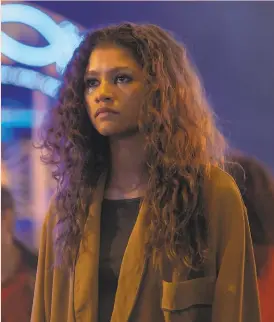  ?? Photos by Eddy Chen / HBO ?? Oakland native Zendaya portrays Rue Bennett, a relapsed addict returning to high school, in HBO’s “Euphoria” series.