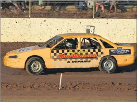  ??  ?? PREPARED: Graham Gerlach has his weekend’s Victorian State Three Litre title.
Picture: M AND L SPEEDWAY PHOTOGRAPH­Y car well set up for the