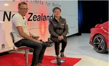  ??  ?? Toyota NZ chief operating officer Neeraj Lala and Tada.