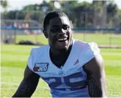  ?? MONTREAL ALOUETTES/COURTESY ?? Montreal Alouettes running back Martese Jackson played for FAU from 2012 to 2014, and appeared in 21 games.