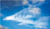  ?? PHOTO: VIV BASKERVILL­E ?? Some snappy photograph­y caught this shark cloud, floating high above Macandrew Bay last week.