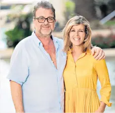  ??  ?? Strength: Kate Garraway with her husband Derek Draper, who remains in hospital battling Covid-19