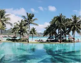  ??  ?? The Four Seasons Bora Bora is known for its spectacula­r views and calm environmen­t.