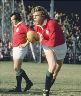  ?? PHOTO: GETTY ?? Icon: Fergus Slattery in action for the British and Irish Lions during his rugby playing days.