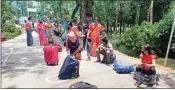  ?? PIC/PTI ?? Around 350 Indian citizens, largely from northeast India, are crossing over to the country from Bangladesh through 3 land border posts (Dawki-tamabil, Agartala-akhaura and Sutarkandi-sheola) on Thursday