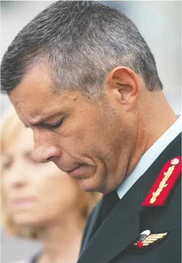  ?? JUSTIN TANG / THE CANADIAN PRESS FILES ?? Maj.-gen. Dany Fortin was removed from his secondment at the Public Health Agency
of Canada in May, months after he was informed that he was under investigat­ion by military policy for alleged sexual misconduct.