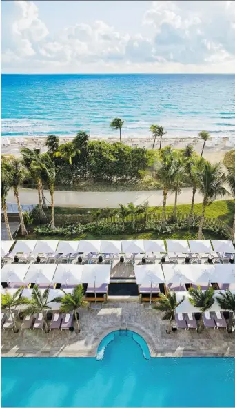  ?? THE ST. REGIS BAL HARBOUR RESORT. ?? The luxurious new St. Regis Bal Harbour Resort in Miami Beach, Fla., is home to the European-inspired Remède Spa, which offers Chairman’s Deluxe treatments and a men’s anti-aging facial.